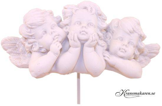 utgått - Änglar, vita i gruppen Gravdekorationer / Gravsmyckning / Änglar hos Kransmakaren.se (190-anglar-vit-bada armar)